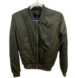 American Eagle olive green bomber jacket size XS